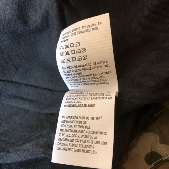 American Eagle Men's Lightweight Camouflage Jacket/Windbreaker, Medium, NWOT, - Picture 6 of 12